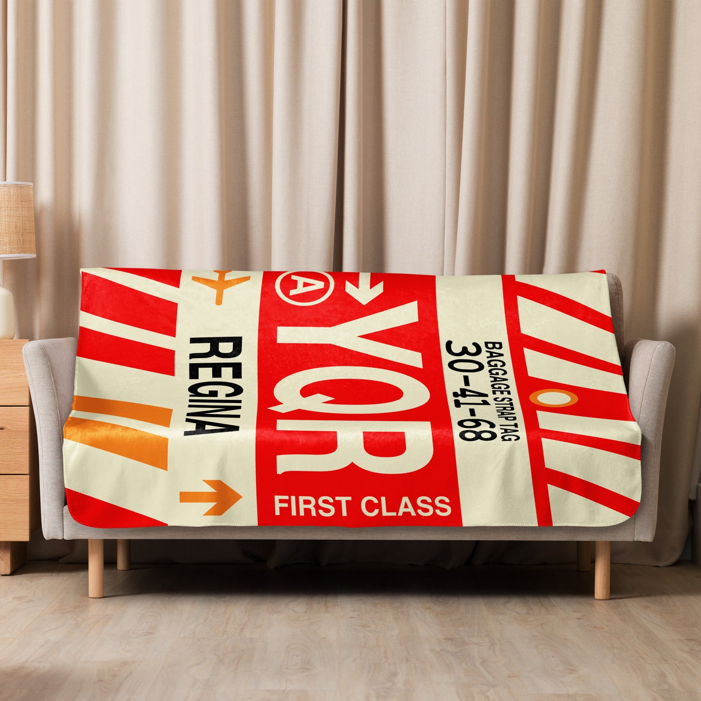 Travel Gift Sherpa Blanket • YQR Regina Souvenir • YHM Designs - Image 08