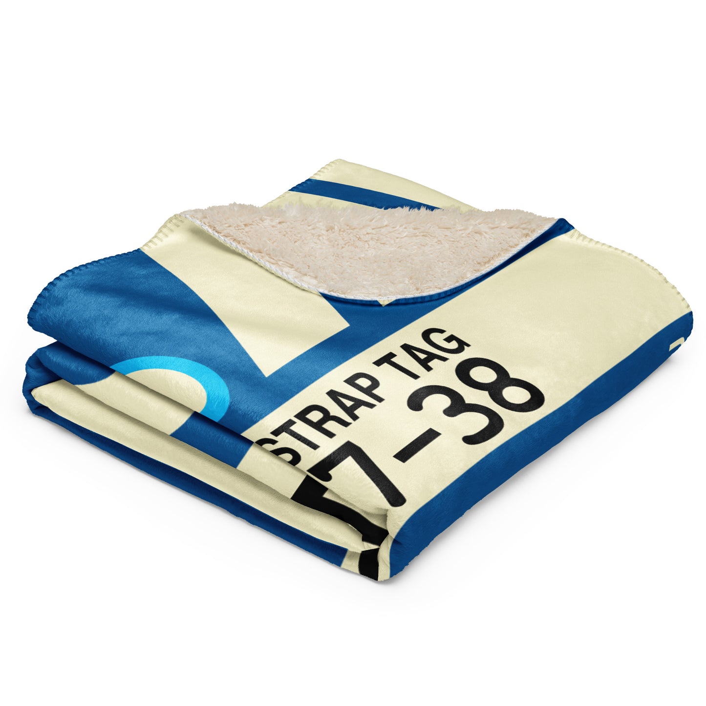 Travel Gift Sherpa Blanket • YUL Montreal Souvenir • YHM Designs - Image 03