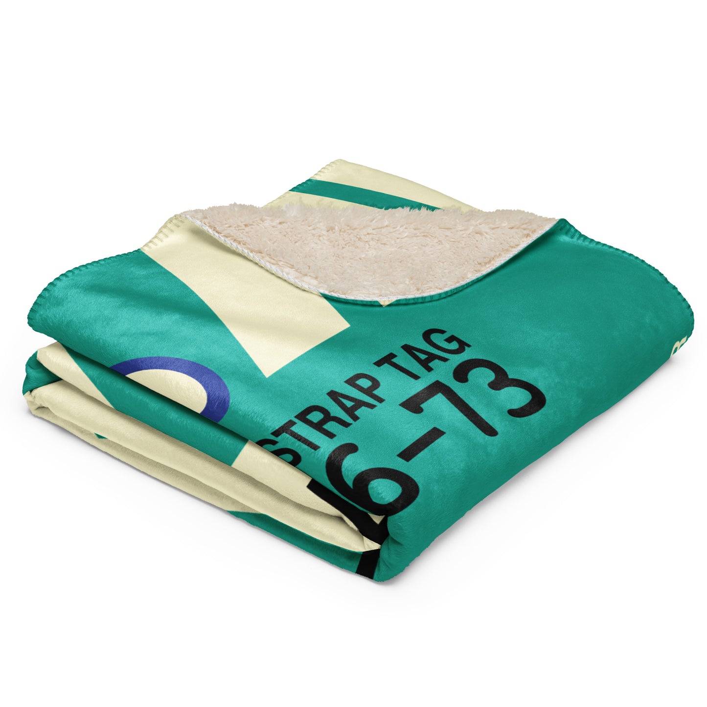 Travel Gift Sherpa Blanket • YXE Saskatoon Souvenir • YHM Designs - Image 03