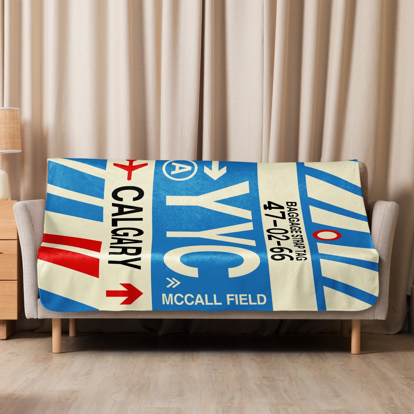 Travel Gift Sherpa Blanket • YYC Calgary • YHM Designs - Image 08
