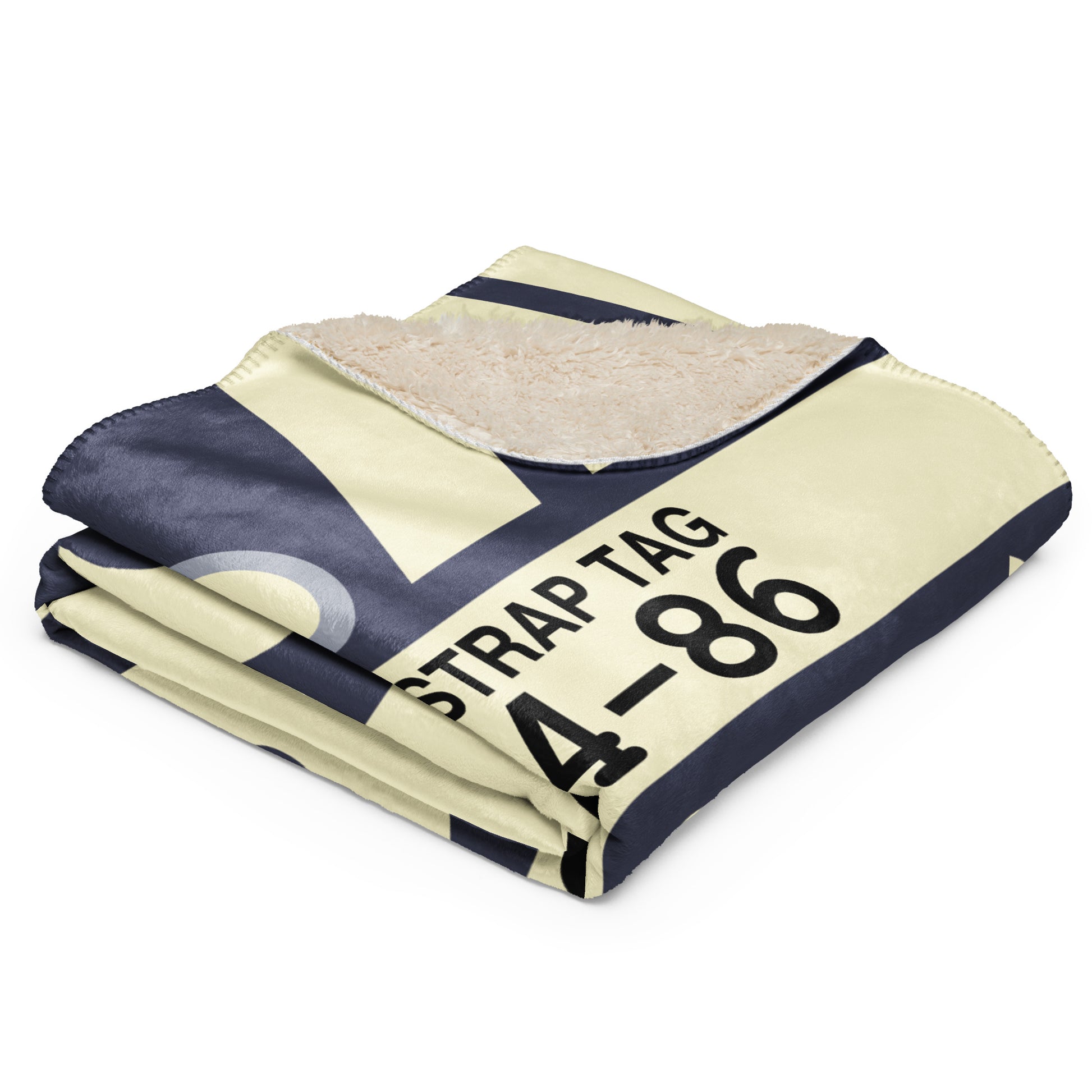 MSP Minneapolis Sherpa Blanket • Jet Age Baggage Tag Design • YHM Designs - Image 03