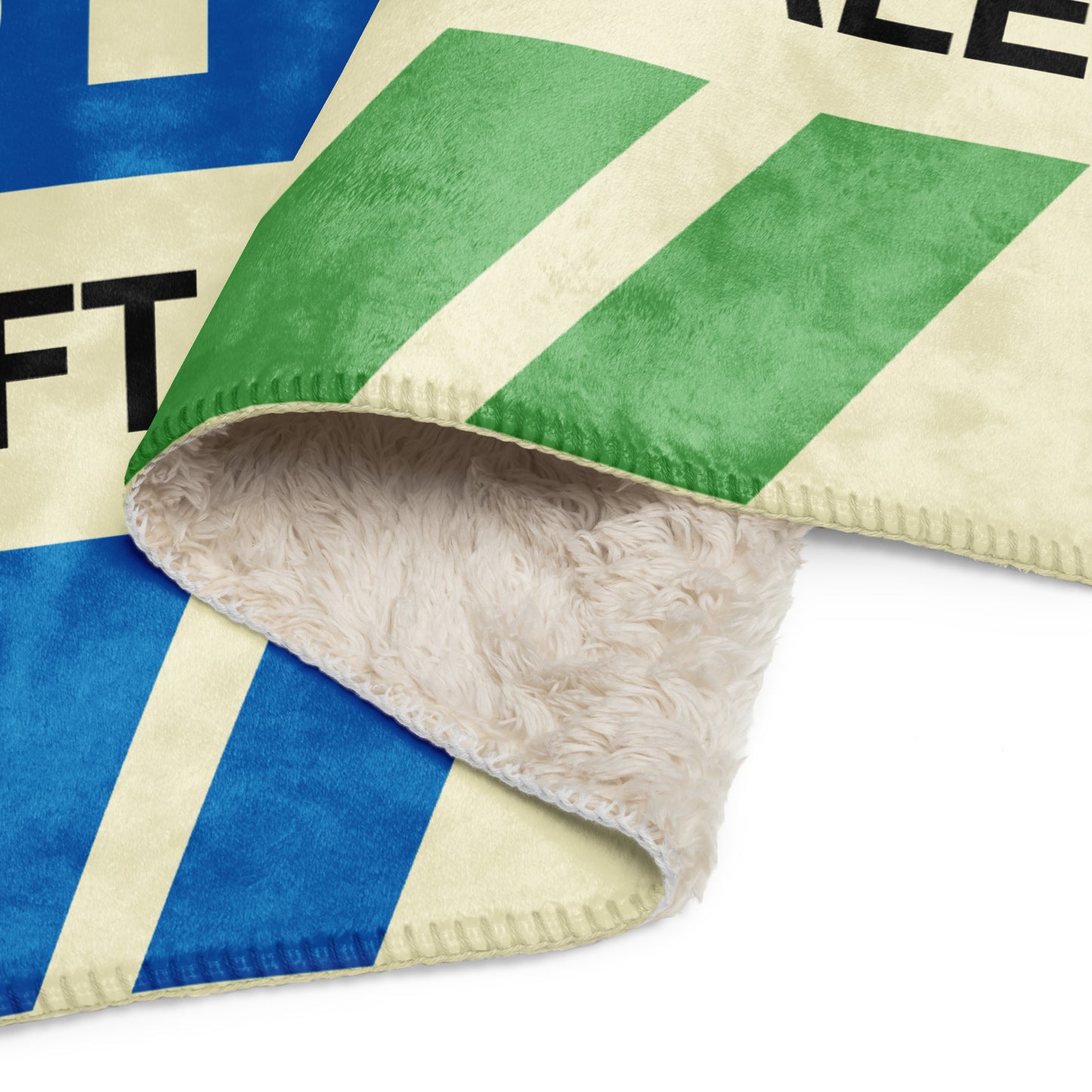 Travel Gift Sherpa Blanket • FLL Fort Lauderdale • YHM Designs - Image 09