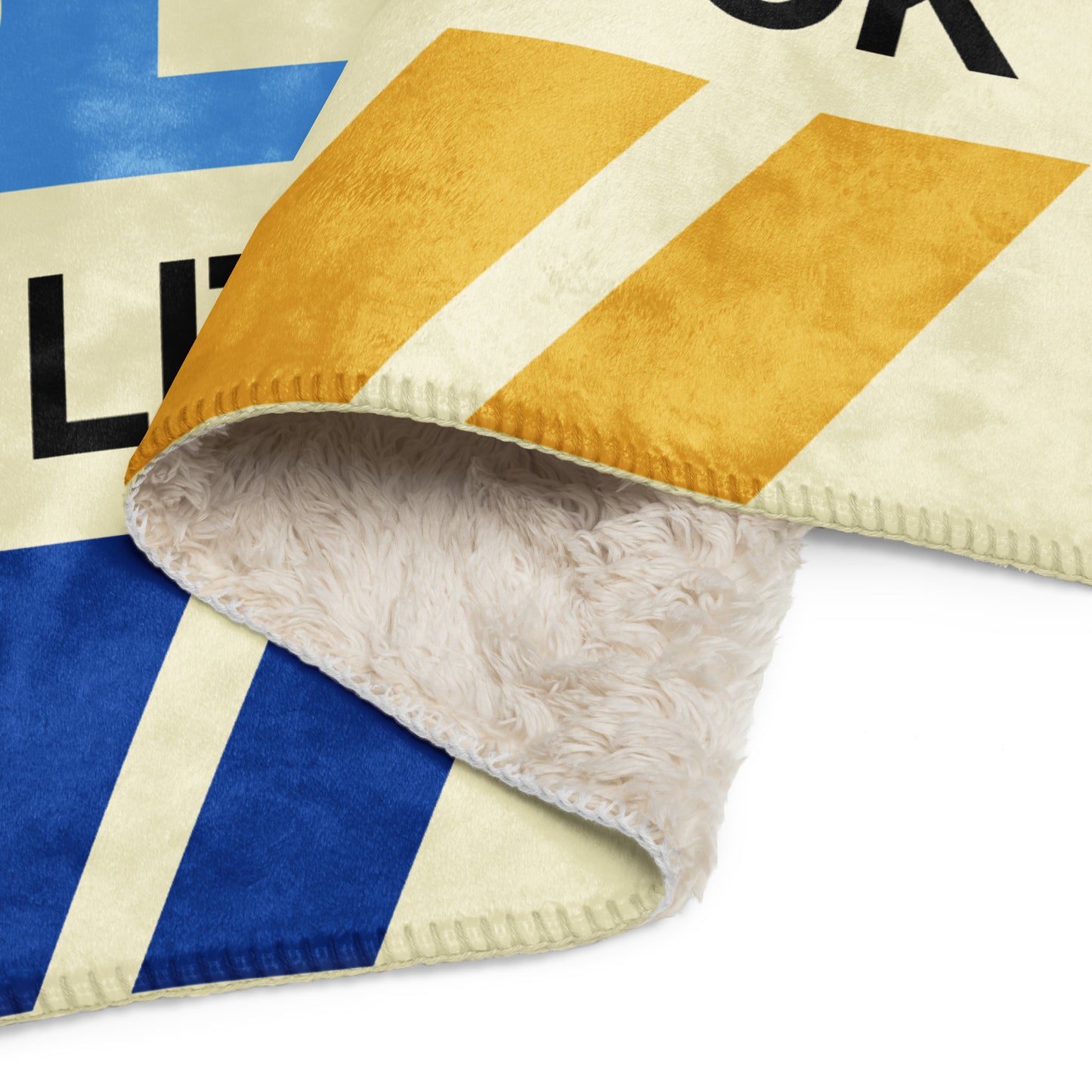 Travel Gift Sherpa Blanket • LIT Little Rock Souvenir • YHM Designs - Image 09