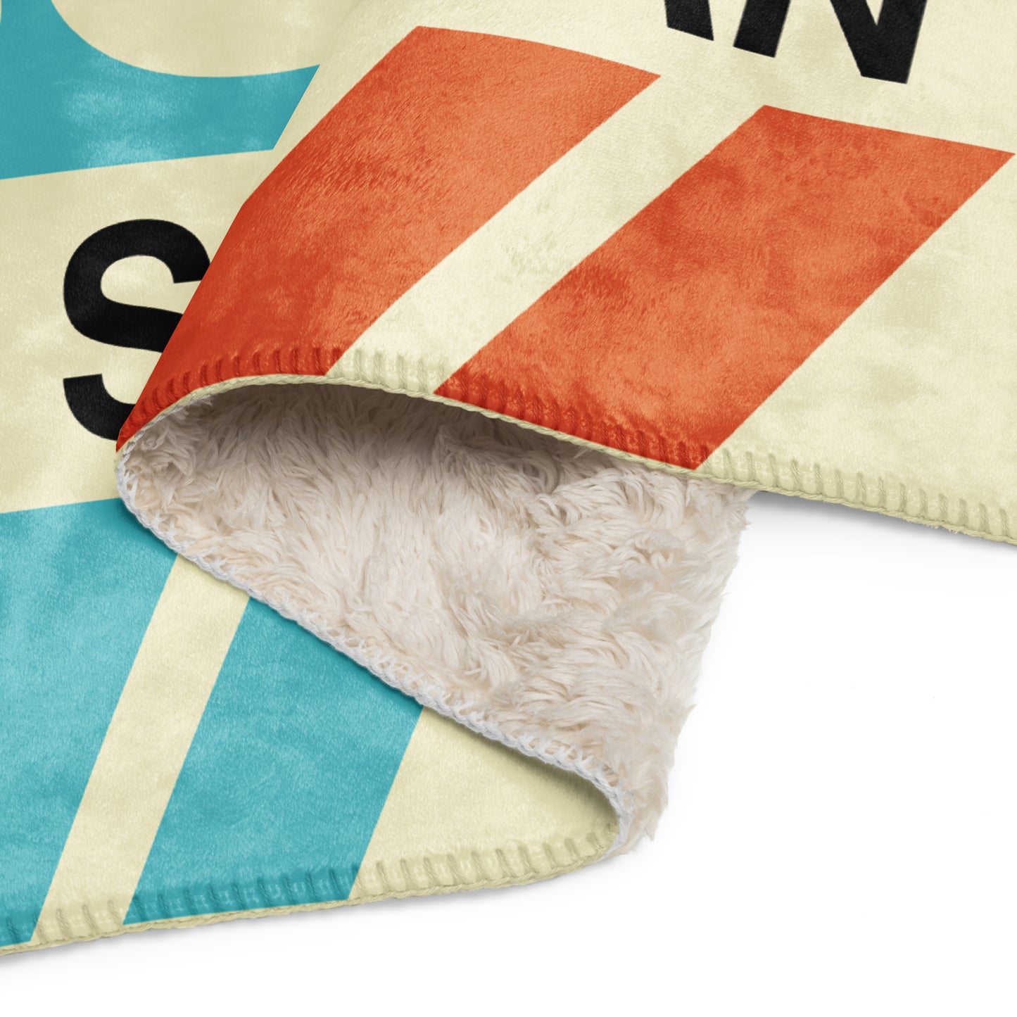 Travel Gift Sherpa Blanket • SJU San Juan Souvenir • YHM Designs - Image 09