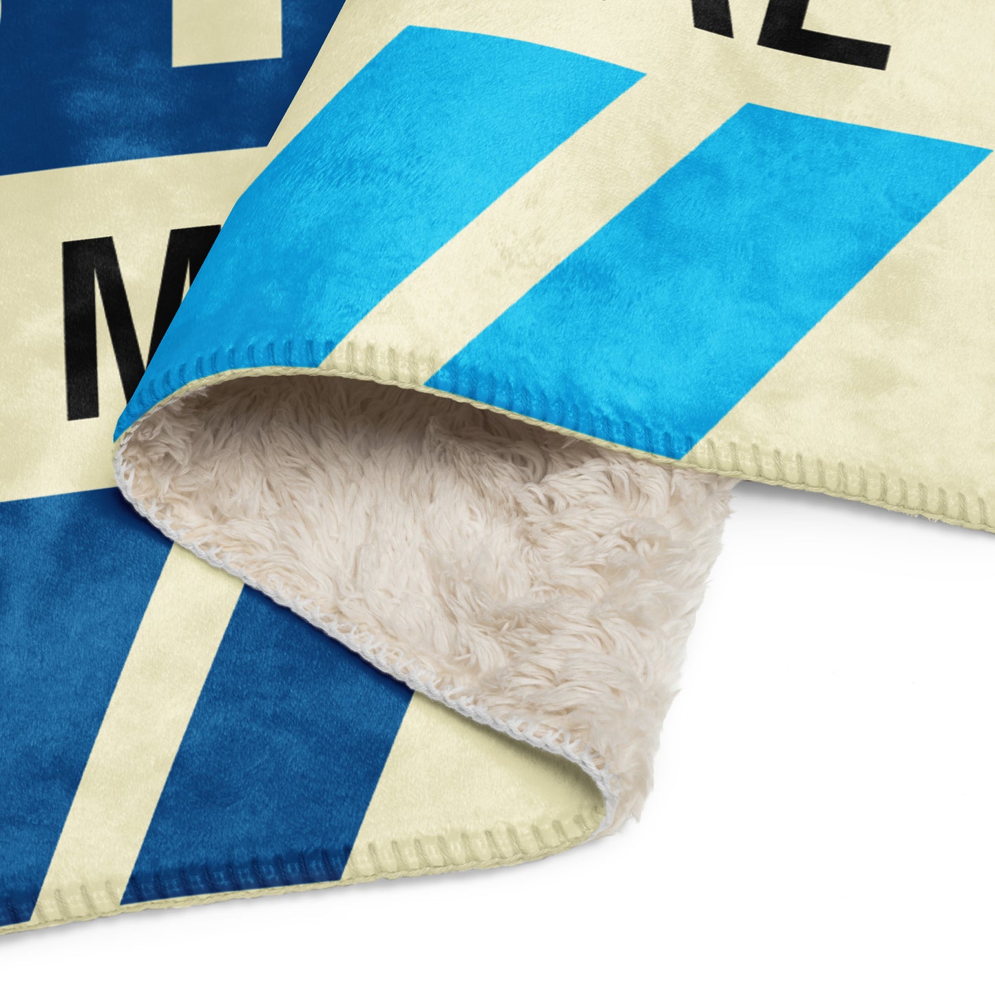Travel Gift Sherpa Blanket • YUL Montreal Souvenir • YHM Designs - Image 09