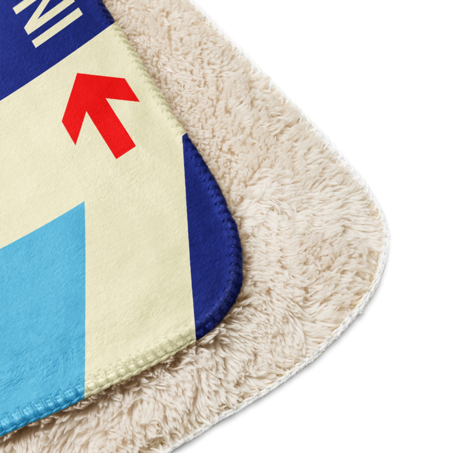 ICN Seoul Sherpa Blanket • Jet Age Baggage Tag Design • YHM Designs - Image 10