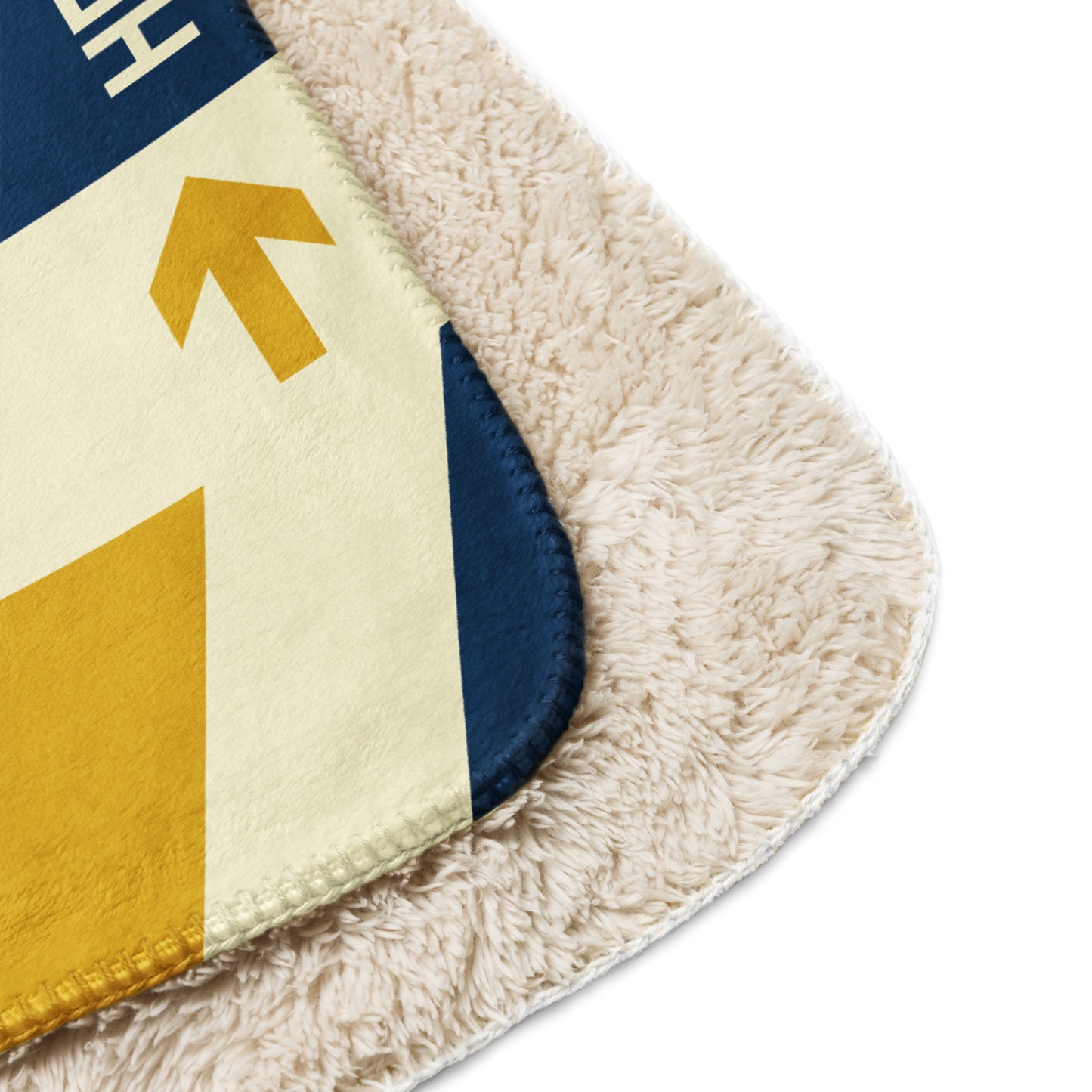 Travel Gift Sherpa Blanket • LHR London Souvenir • YHM Designs - Image 10