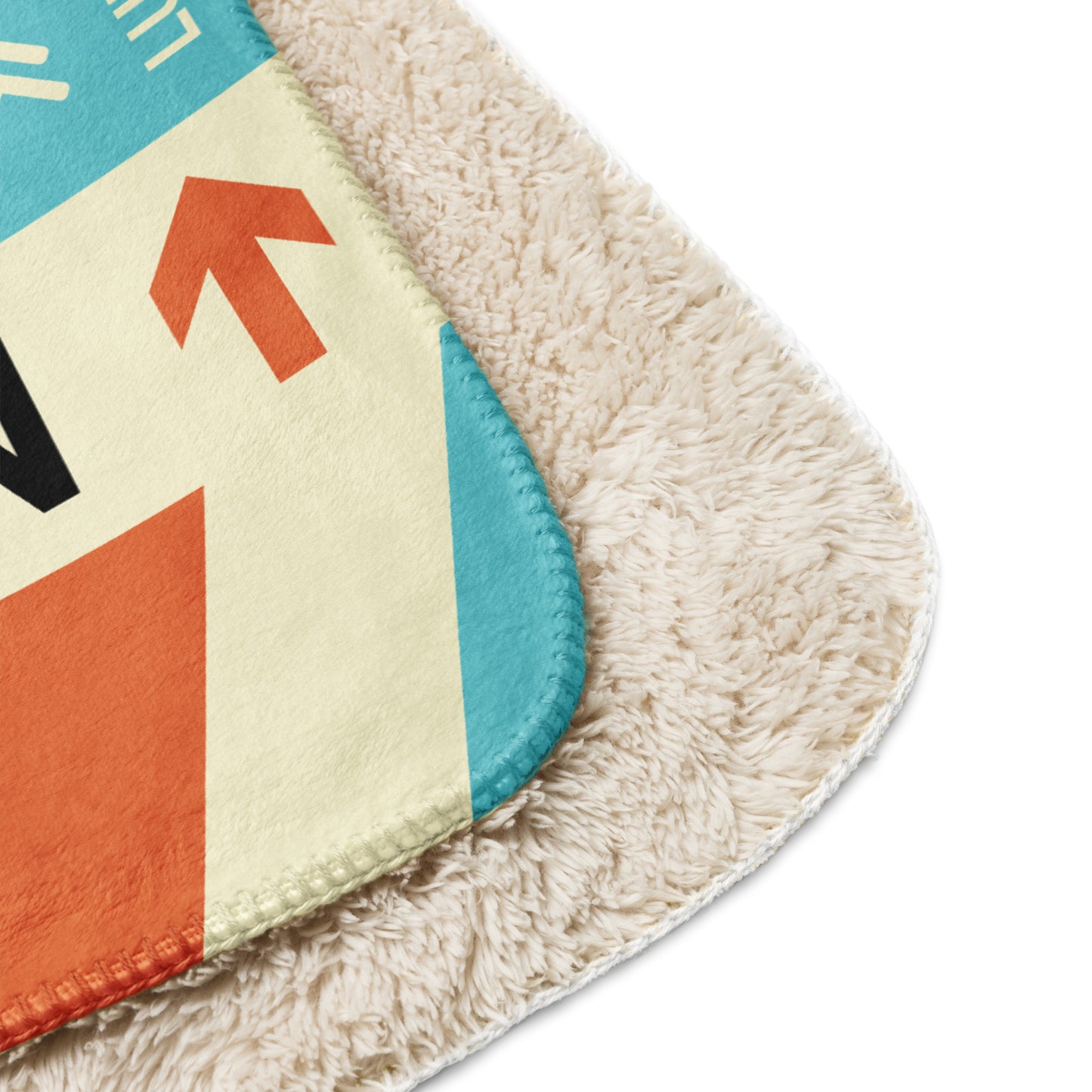 Travel Gift Sherpa Blanket • SJU San Juan Souvenir • YHM Designs - Image 10