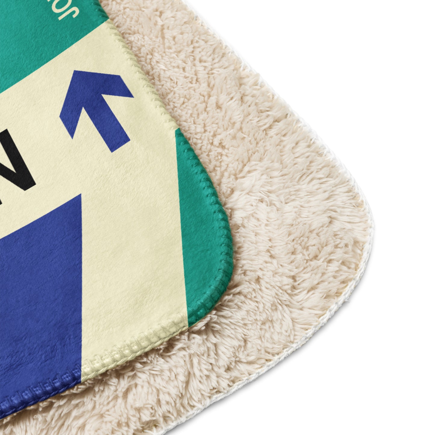 Travel Gift Sherpa Blanket • YXE Saskatoon Souvenir • YHM Designs - Image 10