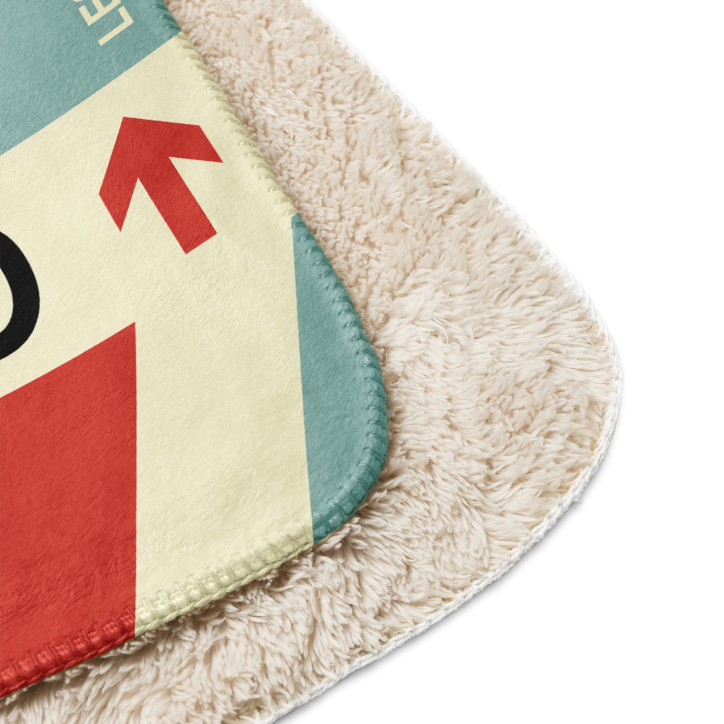 YYZ Toronto Sherpa Blanket • Jet Age Baggage Tag Design • YHM Designs - Image 10