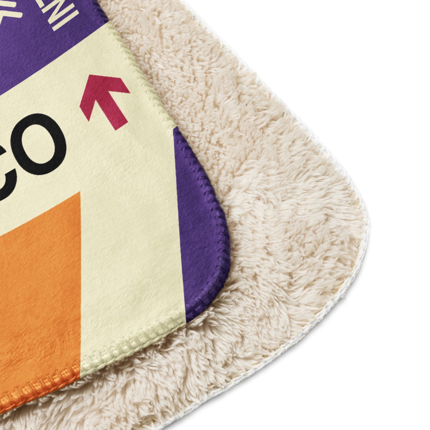 Travel Gift Sherpa Blanket • SFO San Francisco • YHM Designs - Image 10