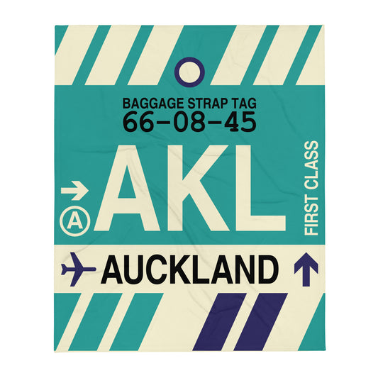 Travel Gift Throw Blanket • AKL Auckland • YHM Designs - Image 01