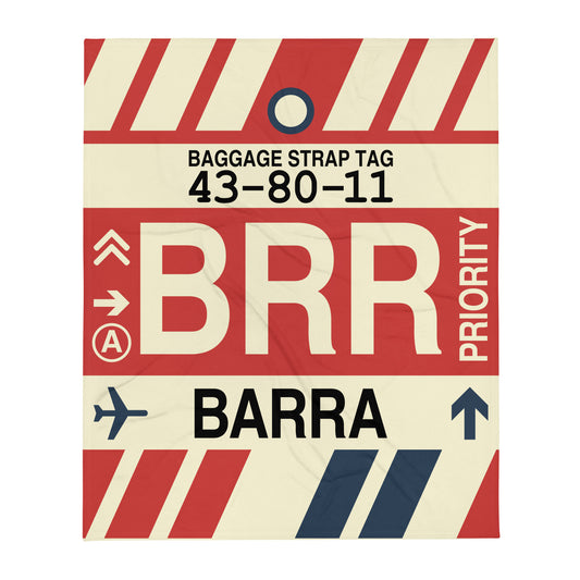 Travel Gift Throw Blanket • BRR Barra • YHM Designs - Image 01