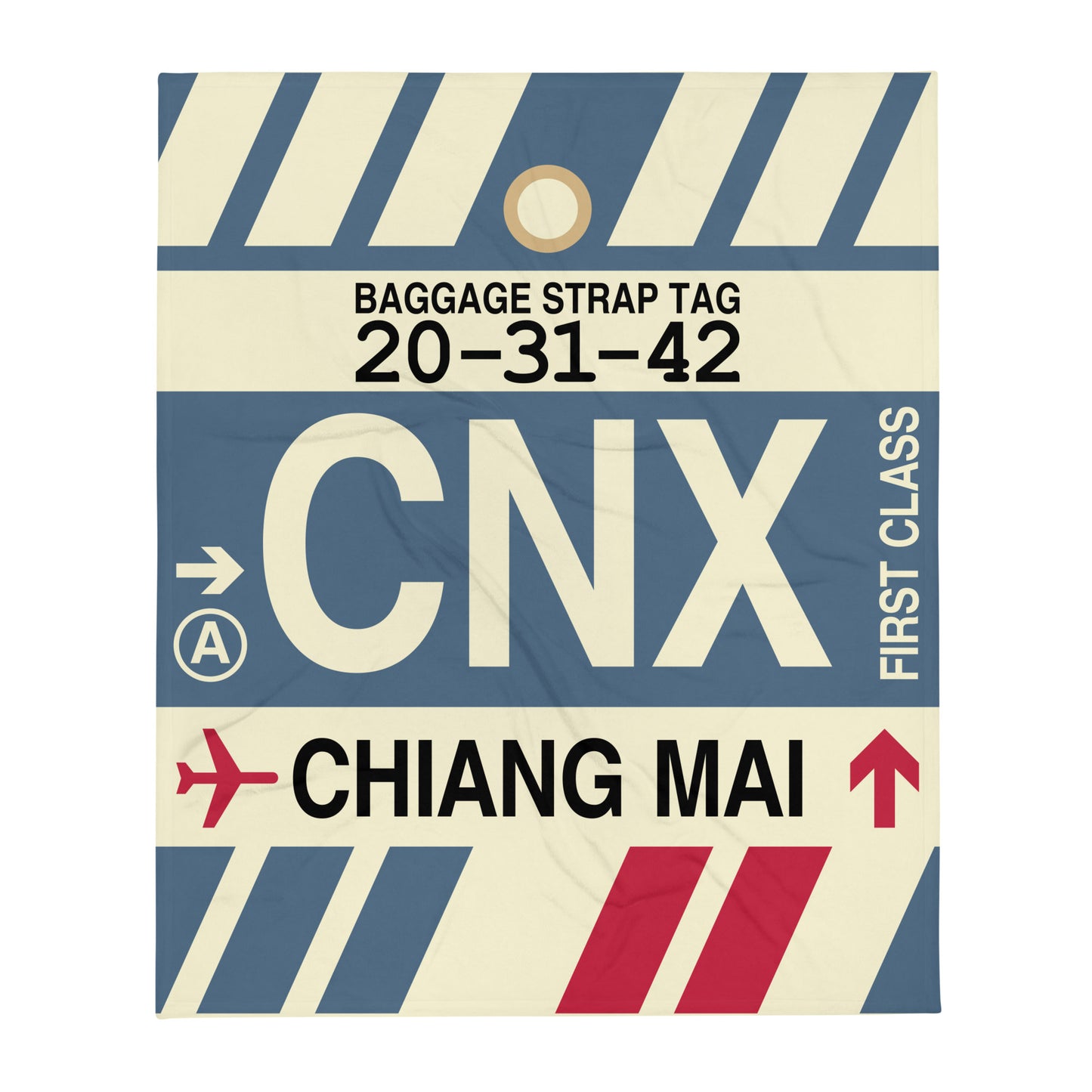 Travel Gift Throw Blanket • CNX Chiang Mai Souvenir • YHM Designs - Image 01