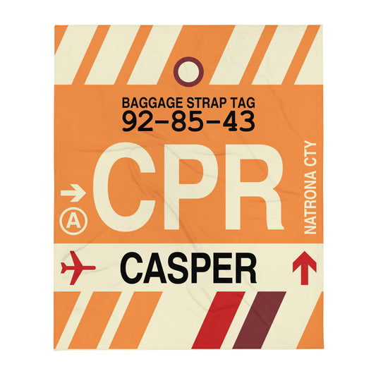 Travel Gift Throw Blanket • CPR Casper • YHM Designs - Image 01
