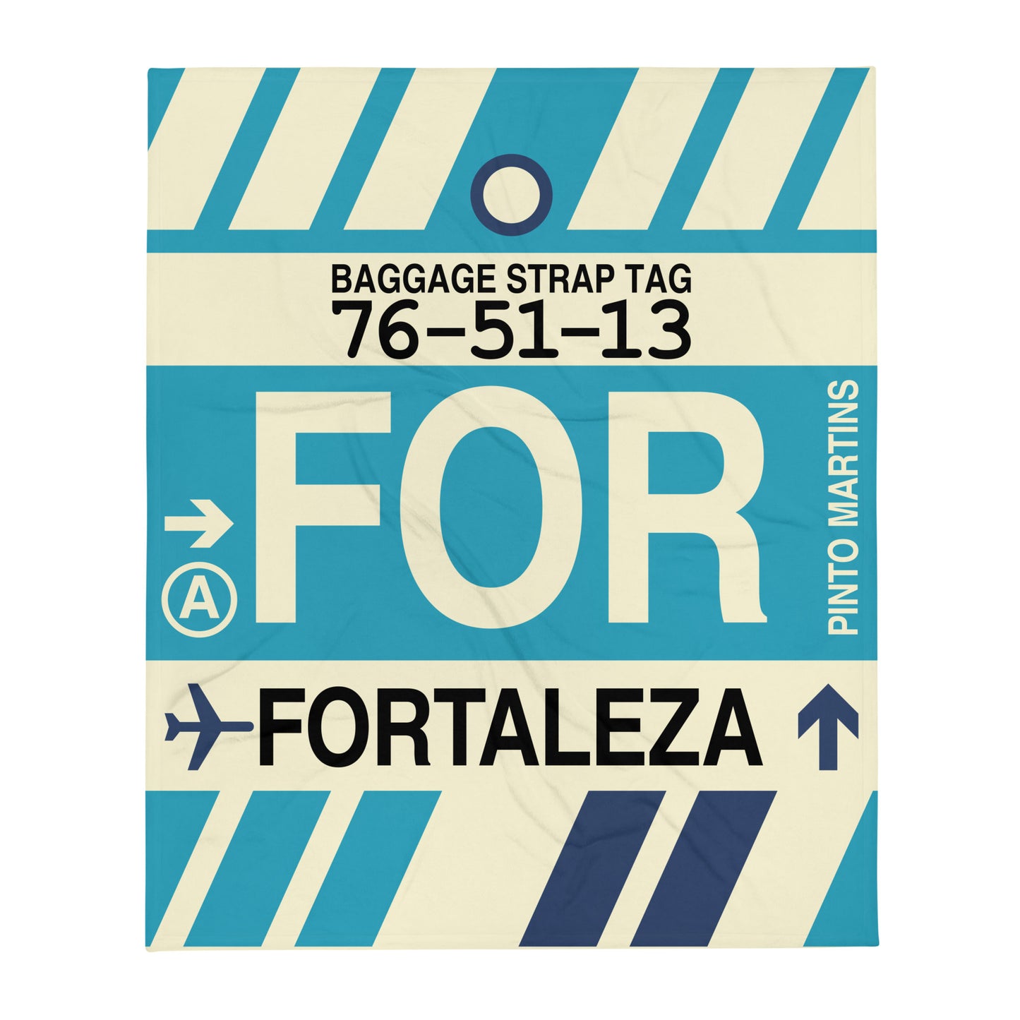 Travel Gift Throw Blanket • FOR Fortaleza Souvenir • YHM Designs - Image 01