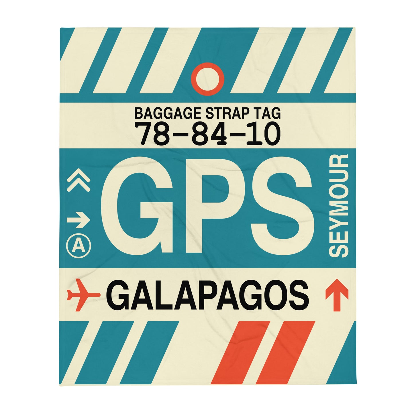 Travel Gift Throw Blanket • GPS Galapagos Islands • YHM Designs - Image 01