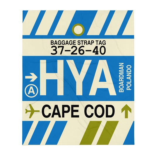 Travel Gift Throw Blanket • HYA Cape Cod • YHM Designs - Image 01