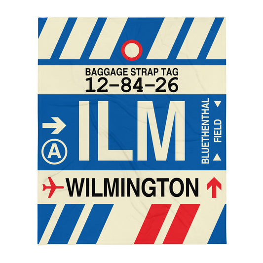 Travel Gift Throw Blanket • ILM Wilmington • YHM Designs - Image 01