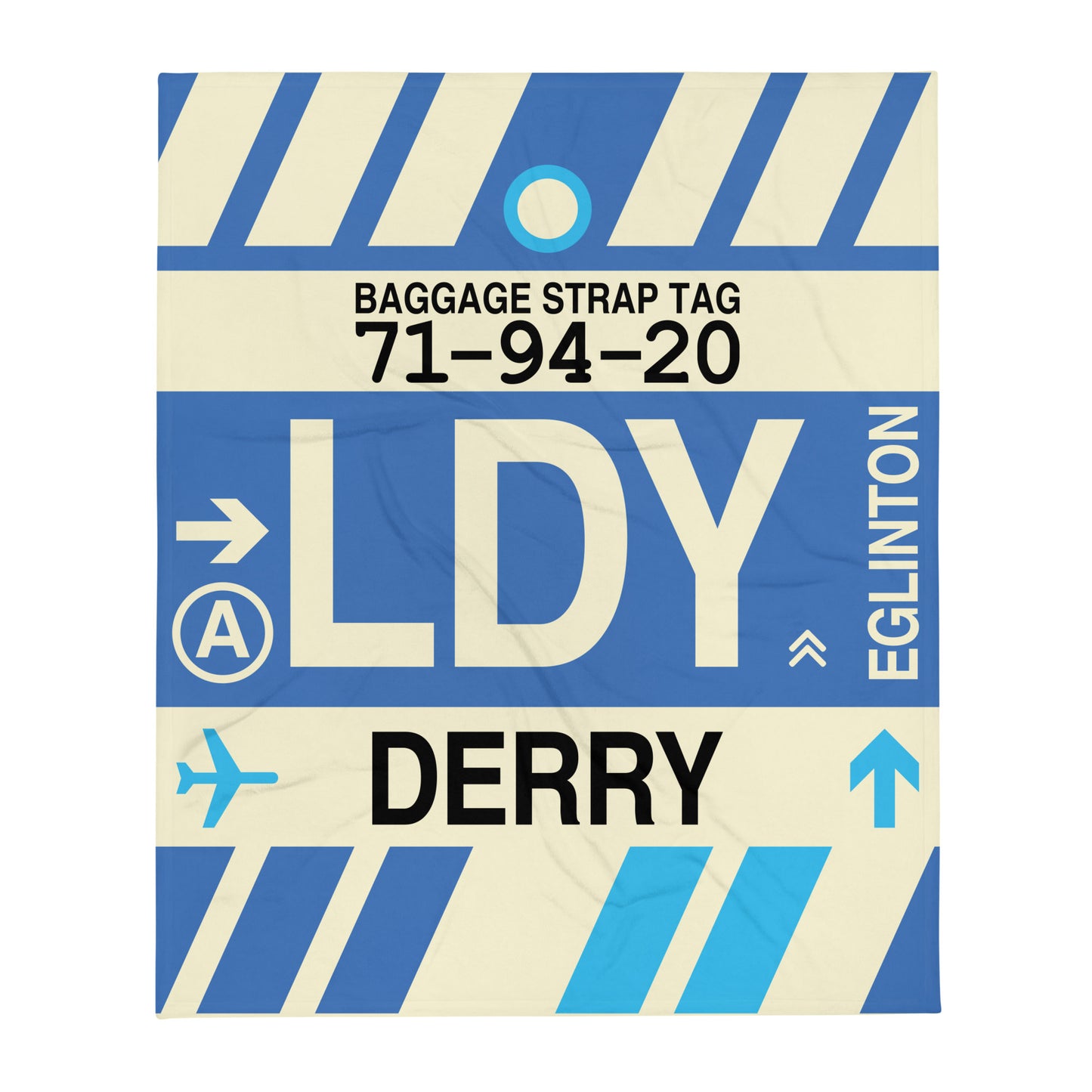 Travel Gift Throw Blanket • LDY Derry Souvenir • YHM Designs - Image 01
