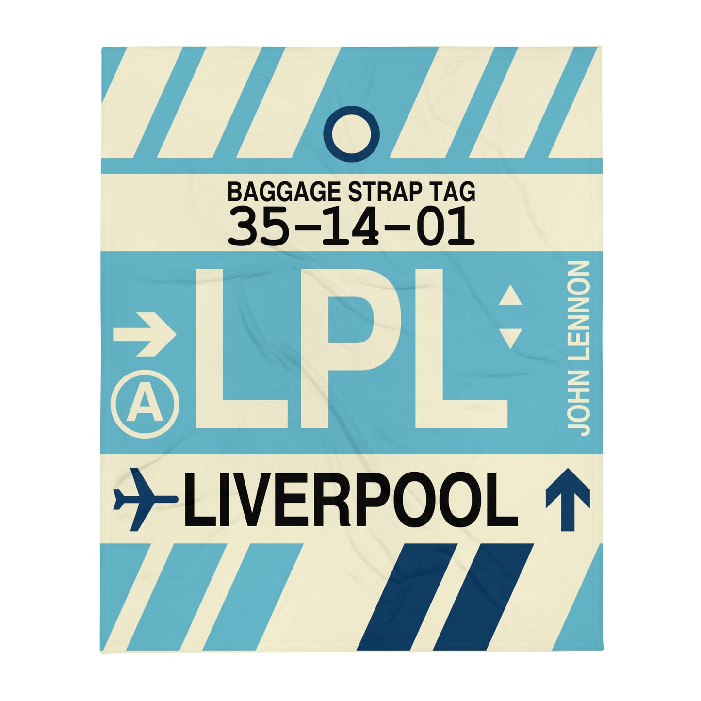 Travel Gift Throw Blanket • LPL Liverpool Souvenir • YHM Designs - Image 01