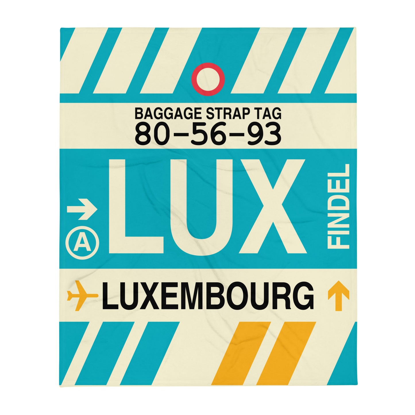 Travel Gift Throw Blanket • LUX Luxembourg Souvenir • YHM Designs - Image 01