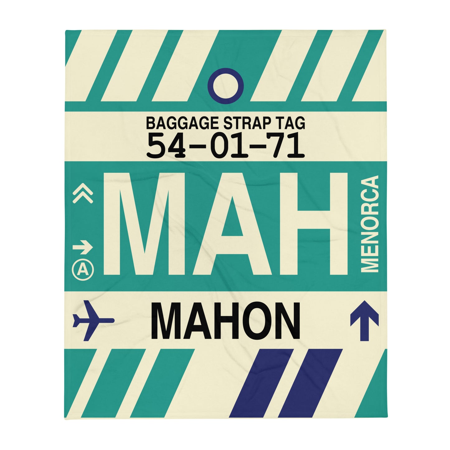 Travel Gift Throw Blanket • MAH Mahon Souvenir • YHM Designs - Image 01