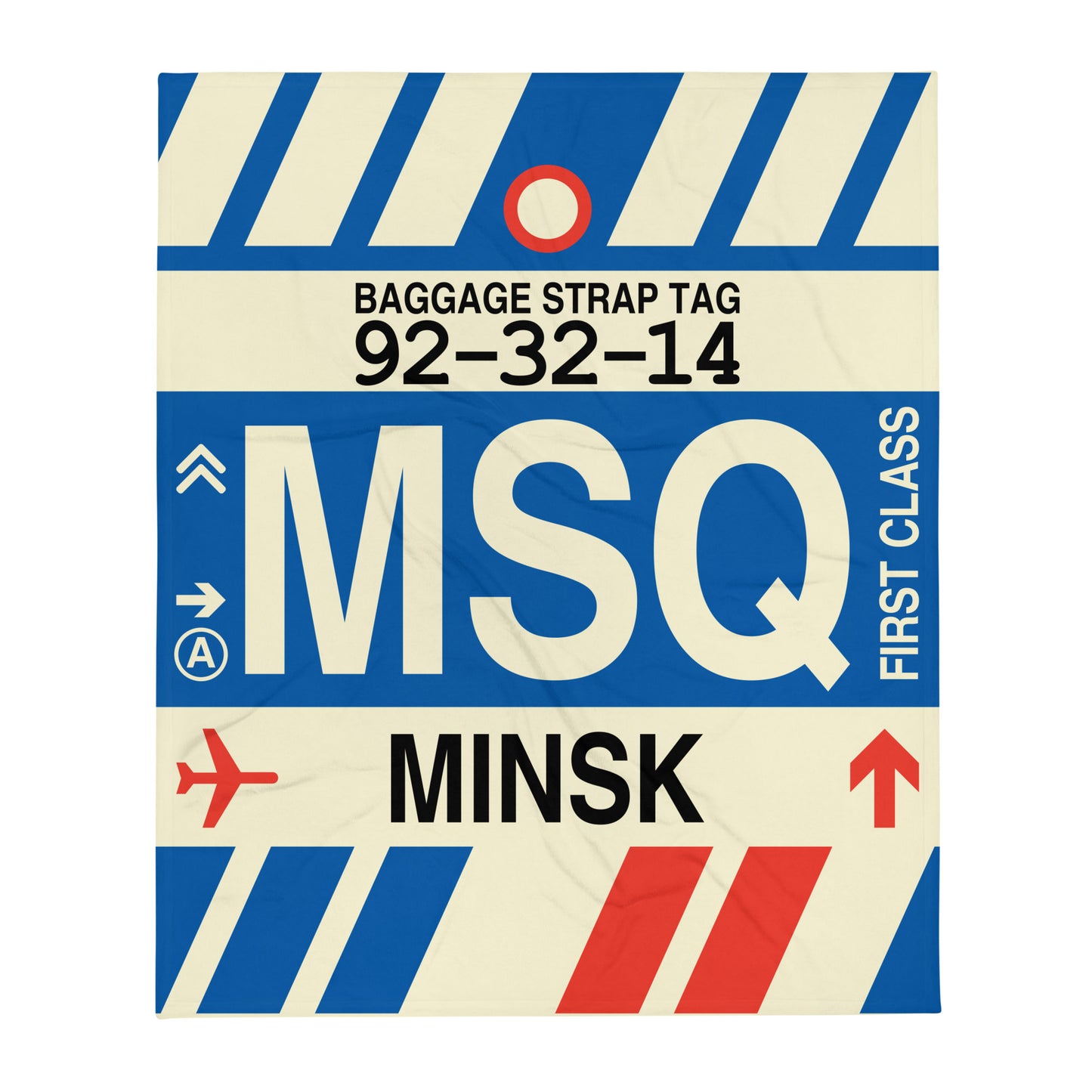 Travel Gift Throw Blanket • MSQ Minsk Souvenir • YHM Designs - Image 01
