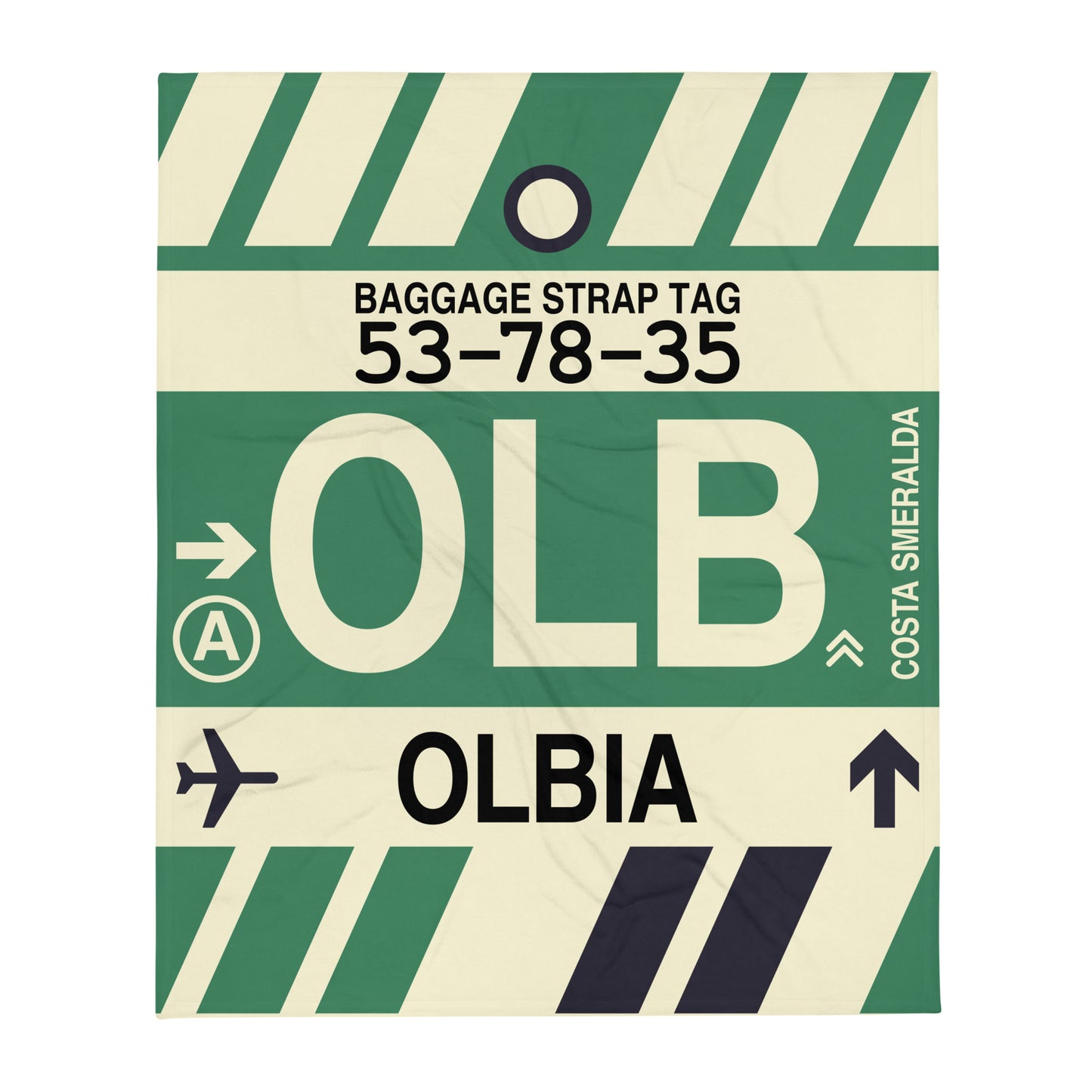 Travel Gift Throw Blanket • OLB Olbia • YHM Designs - Image 01