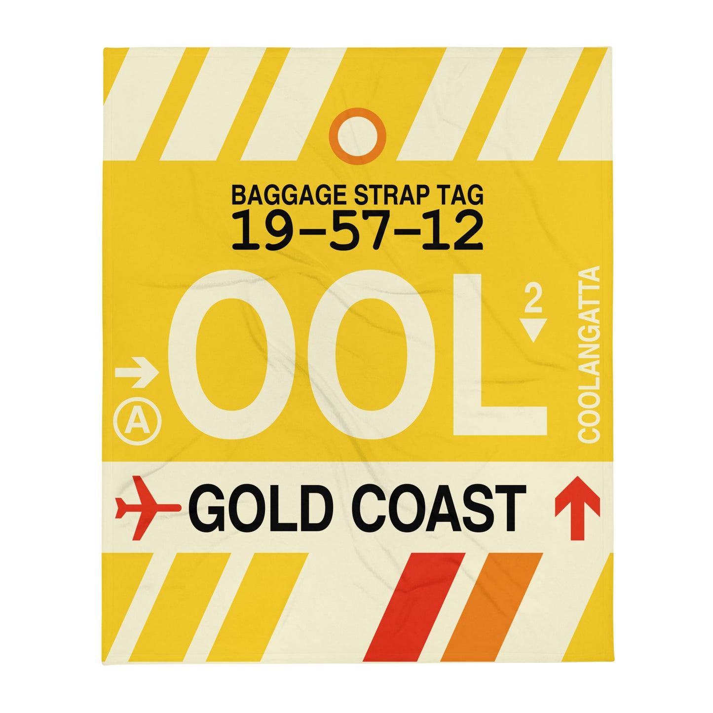 Travel Gift Throw Blanket • OOL Gold Coast • YHM Designs - Image 01