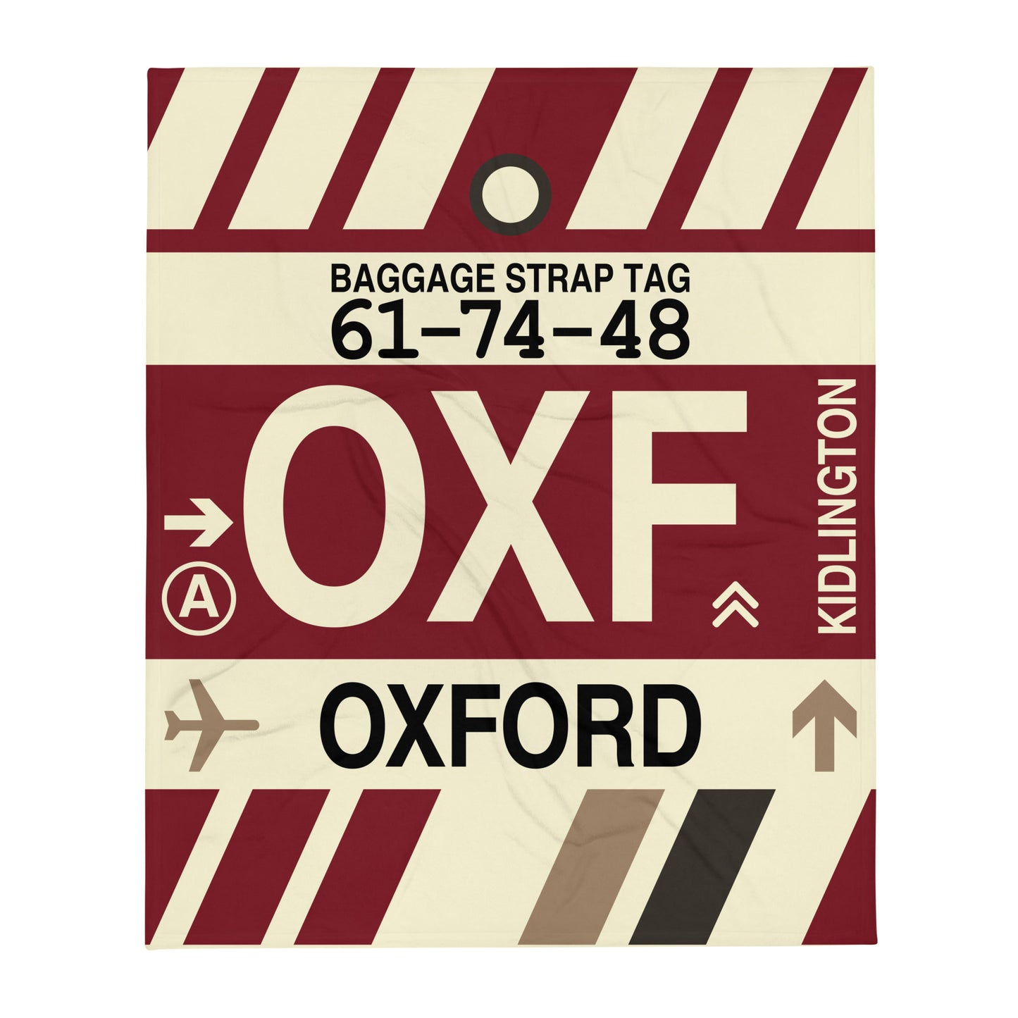 Travel Gift Throw Blanket • OXF Oxford Souvenir • YHM Designs - Image 01