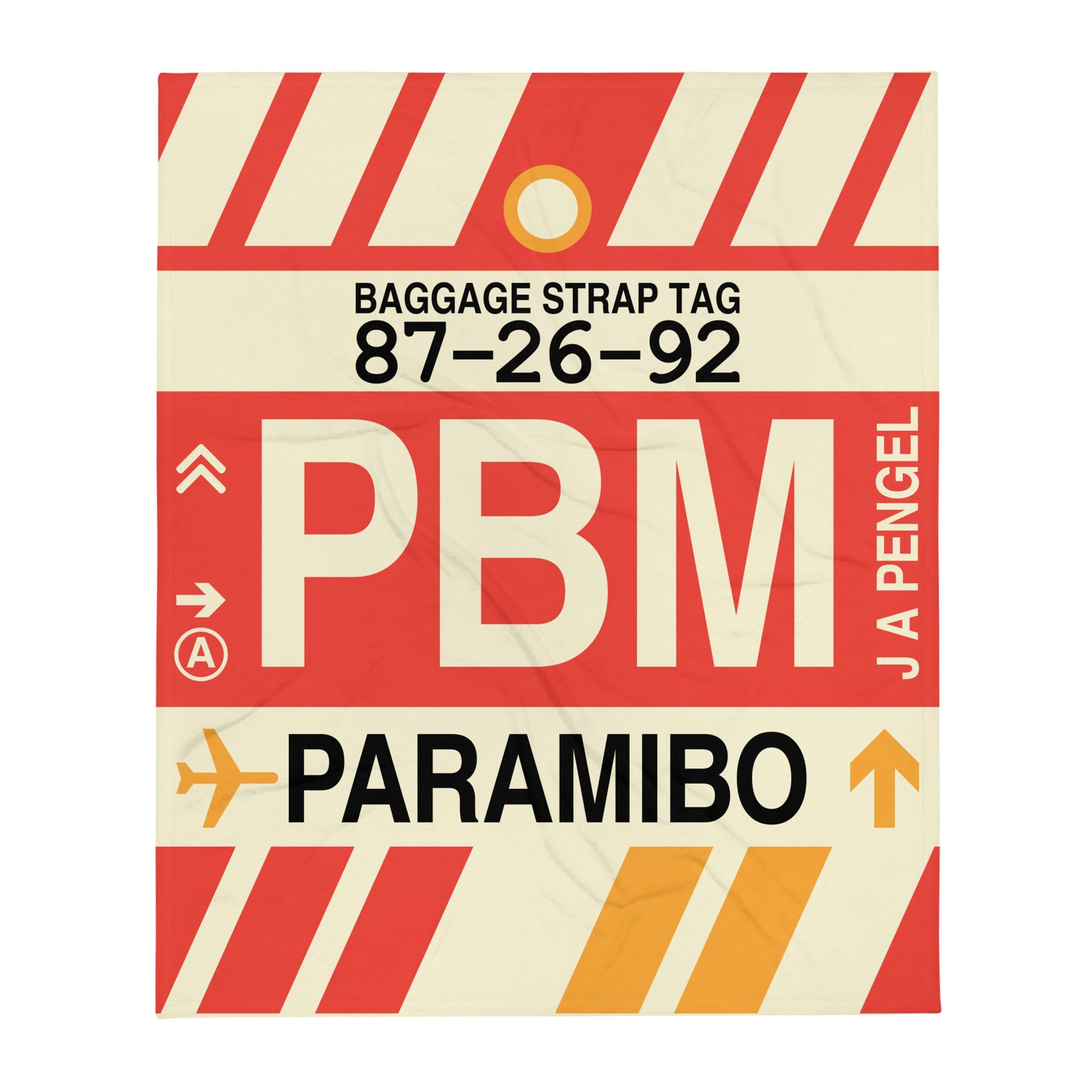 Travel Gift Throw Blanket • PBM Paramibo Souvenir • YHM Designs - Image 01