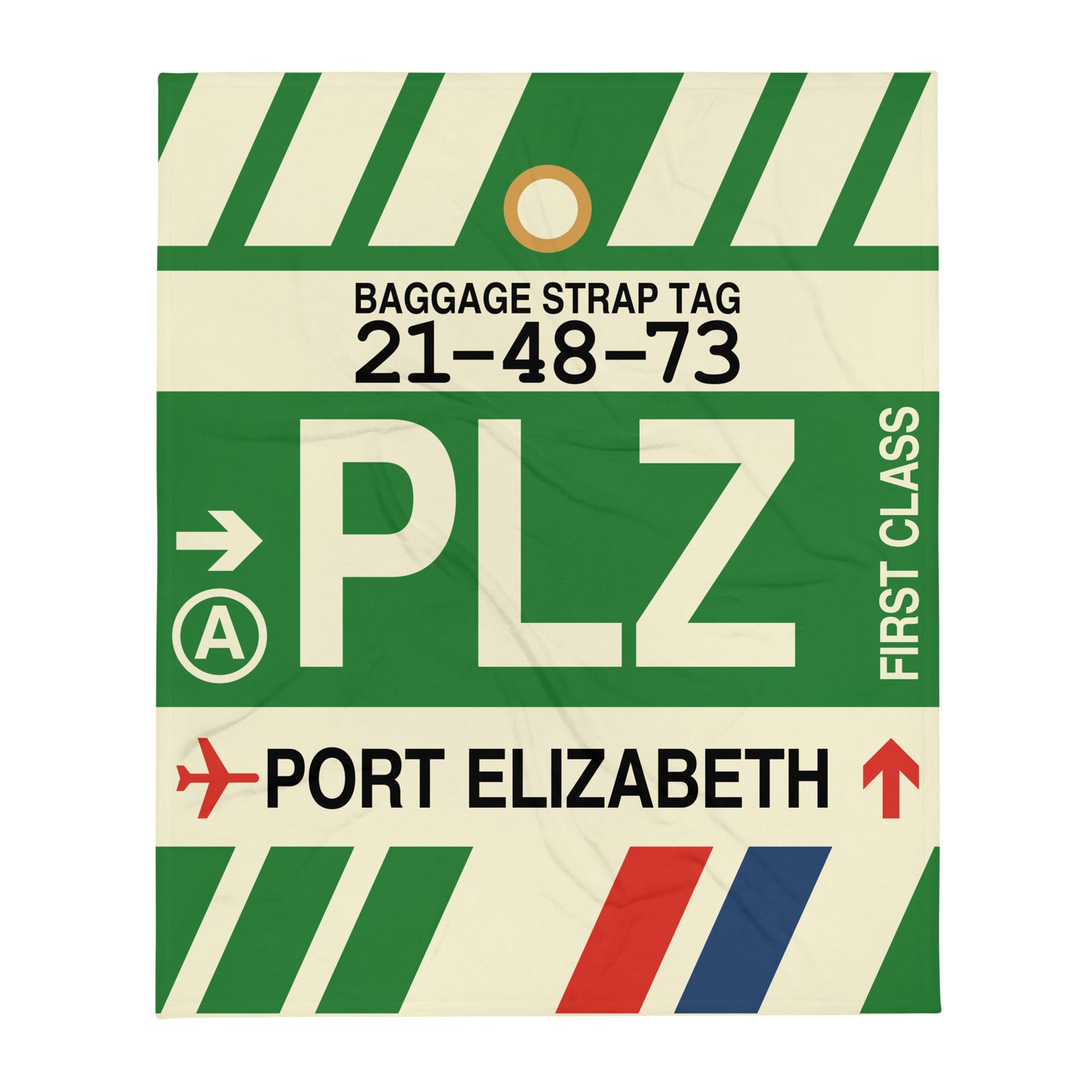 Travel Gift Throw Blanket • PLZ Port Elizabeth Souvenir • YHM Designs - Image 01
