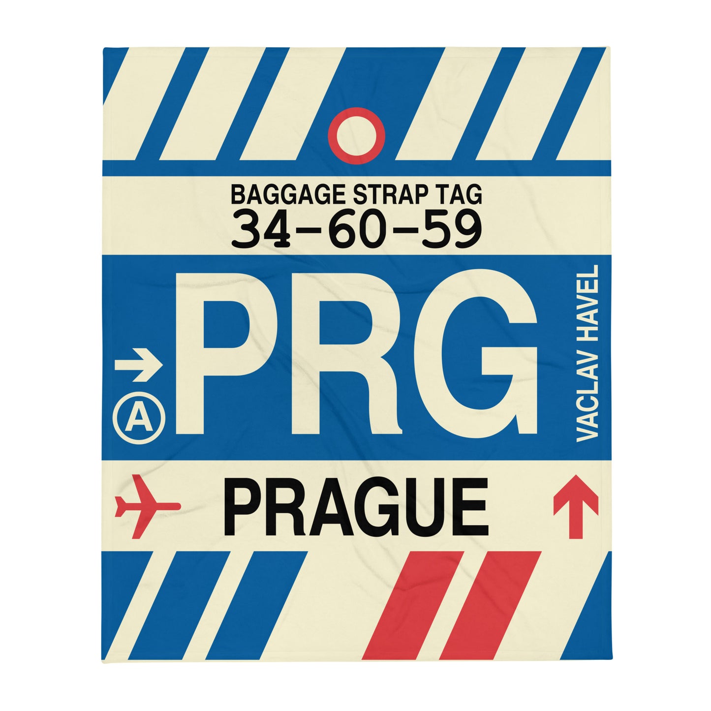 Travel Gift Throw Blanket • PRG Prague Souvenir • YHM Designs - Image 01