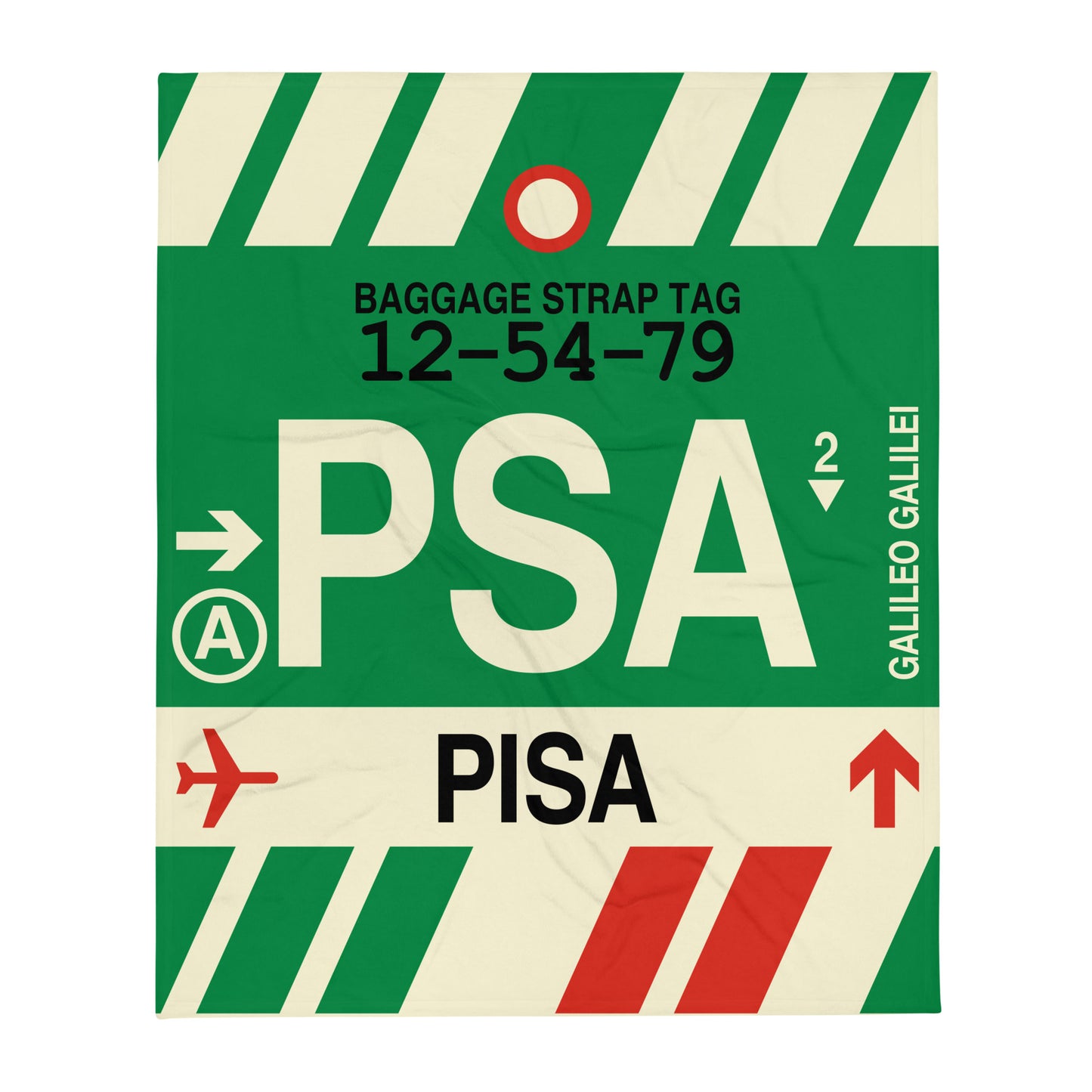 Travel Gift Throw Blanket • PSA Pisa • YHM Designs - Image 01