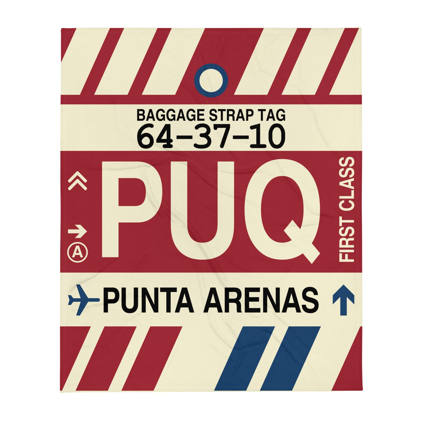 Travel Gift Throw Blanket • PUQ Punta Arenas Souvenir • YHM Designs - Image 01