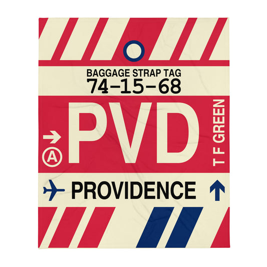 Travel Gift Throw Blanket • PVD Providence • YHM Designs - Image 01