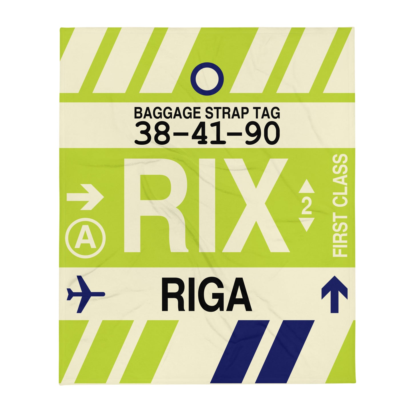 Travel Gift Throw Blanket • RIX Riga Souvenir • YHM Designs - Image 01