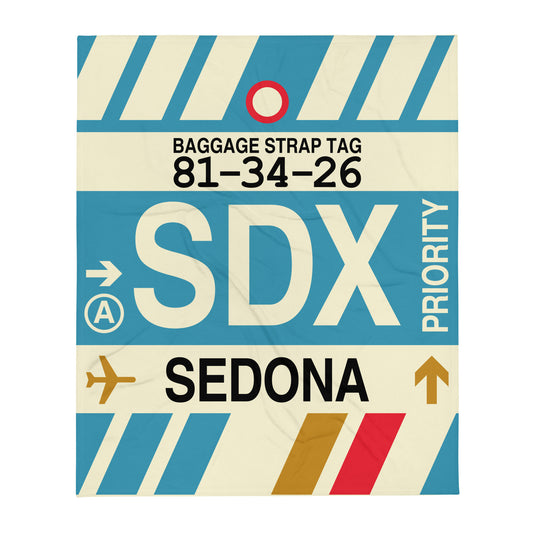 Travel Gift Throw Blanket • SDX Sedona • YHM Designs - Image 01