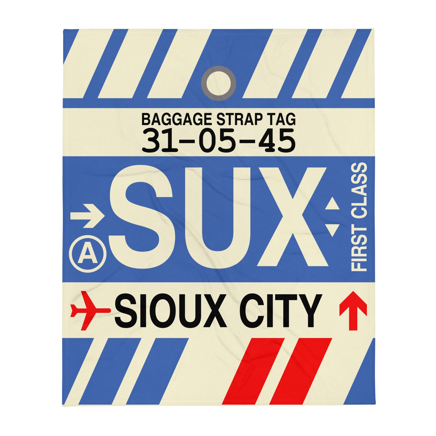 Travel Gift Throw Blanket • SUX Sioux City • YHM Designs - Image 01