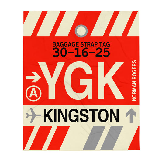 Travel Gift Throw Blanket • YGK Kingston • YHM Designs - Image 01