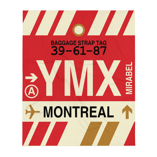 Travel Gift Throw Blanket • YMX Montreal • YHM Designs - Image 01