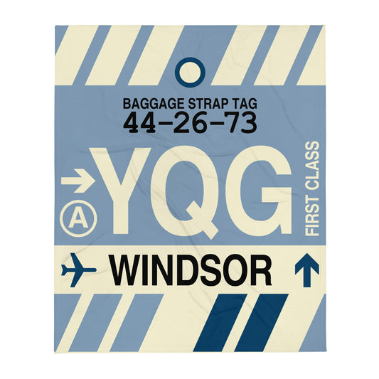 Travel Gift Throw Blanket • YQG Windsor • YHM Designs - Image 01