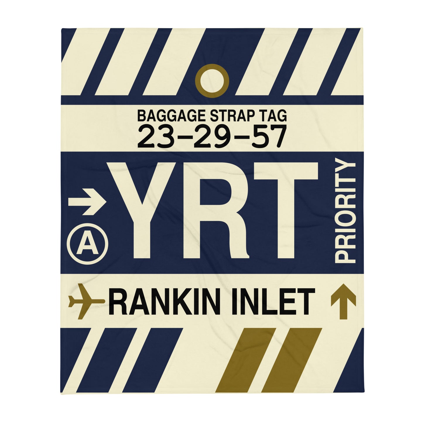 Travel Gift Throw Blanket • YRT Rankin Inlet Souvenir • YHM Designs - Image 01