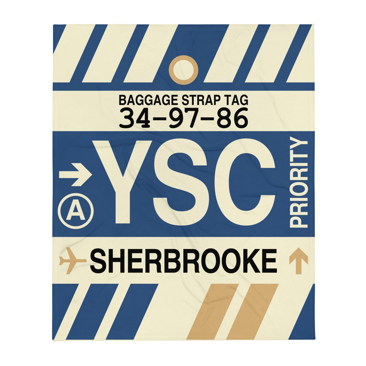 Travel Gift Throw Blanket • YSC Sherbrooke Souvenir • YHM Designs - Image 01