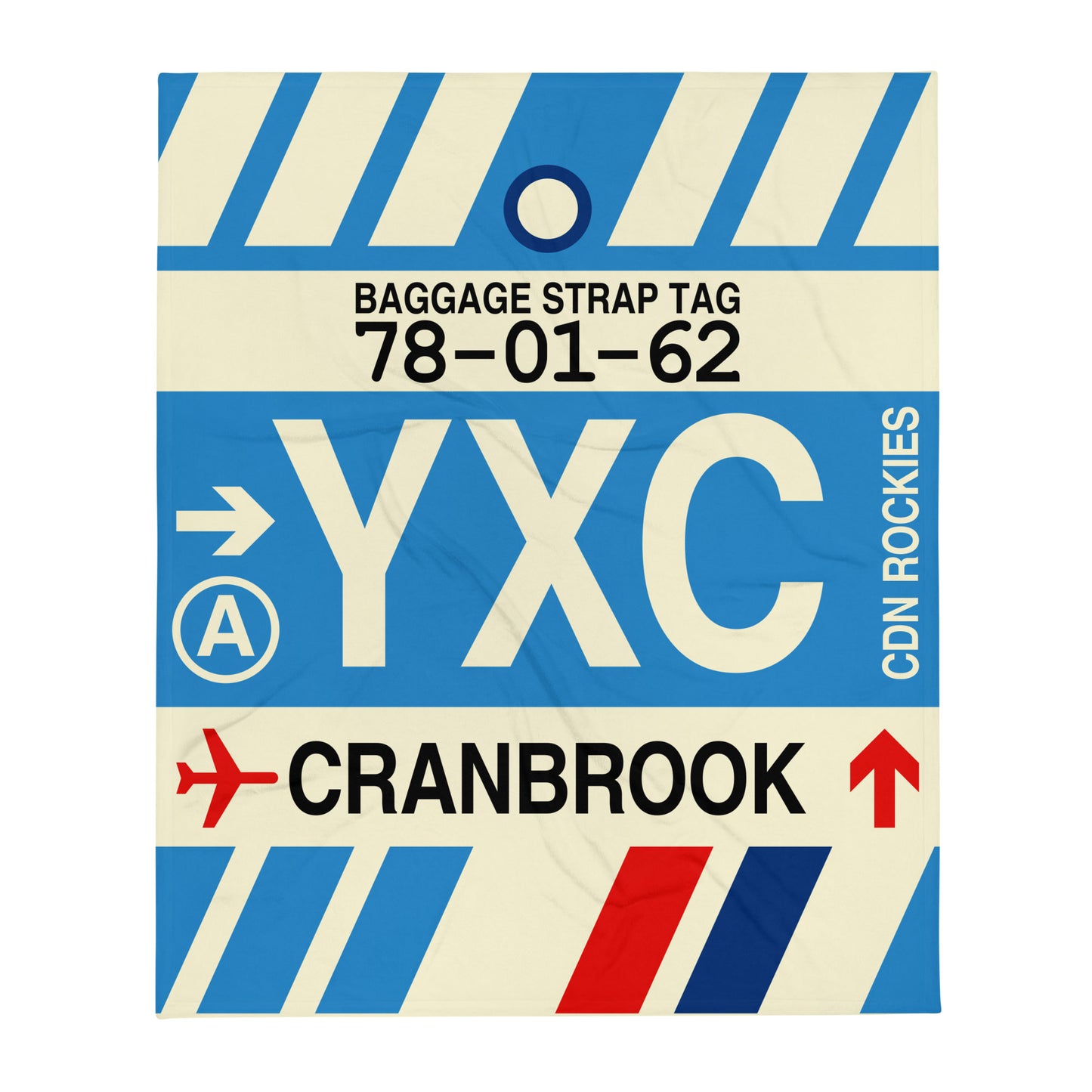 Travel Gift Throw Blanket • YXC Cranbrook Souvenir • YHM Designs - Image 01