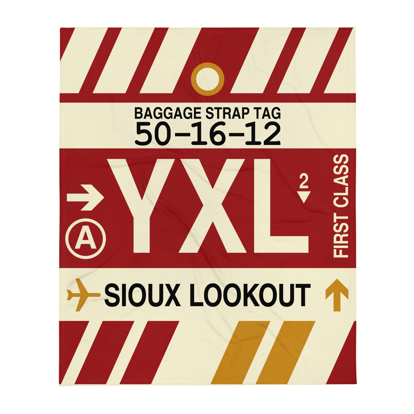 Travel Gift Throw Blanket • YXL Sioux Lookout Souvenir • YHM Designs - Image 01