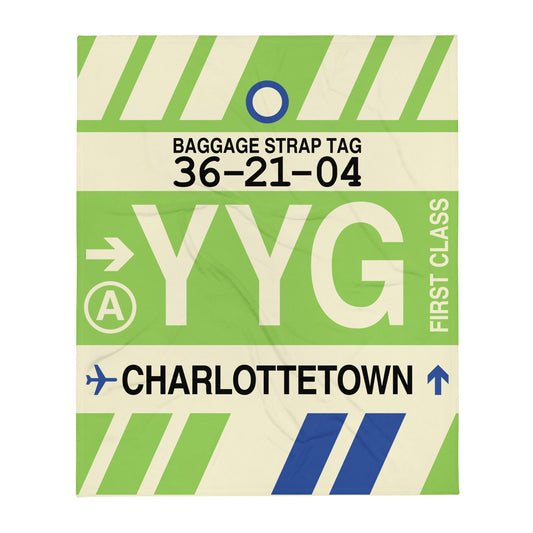Travel Gift Throw Blanket • YYG Charlottetown • YHM Designs - Image 01