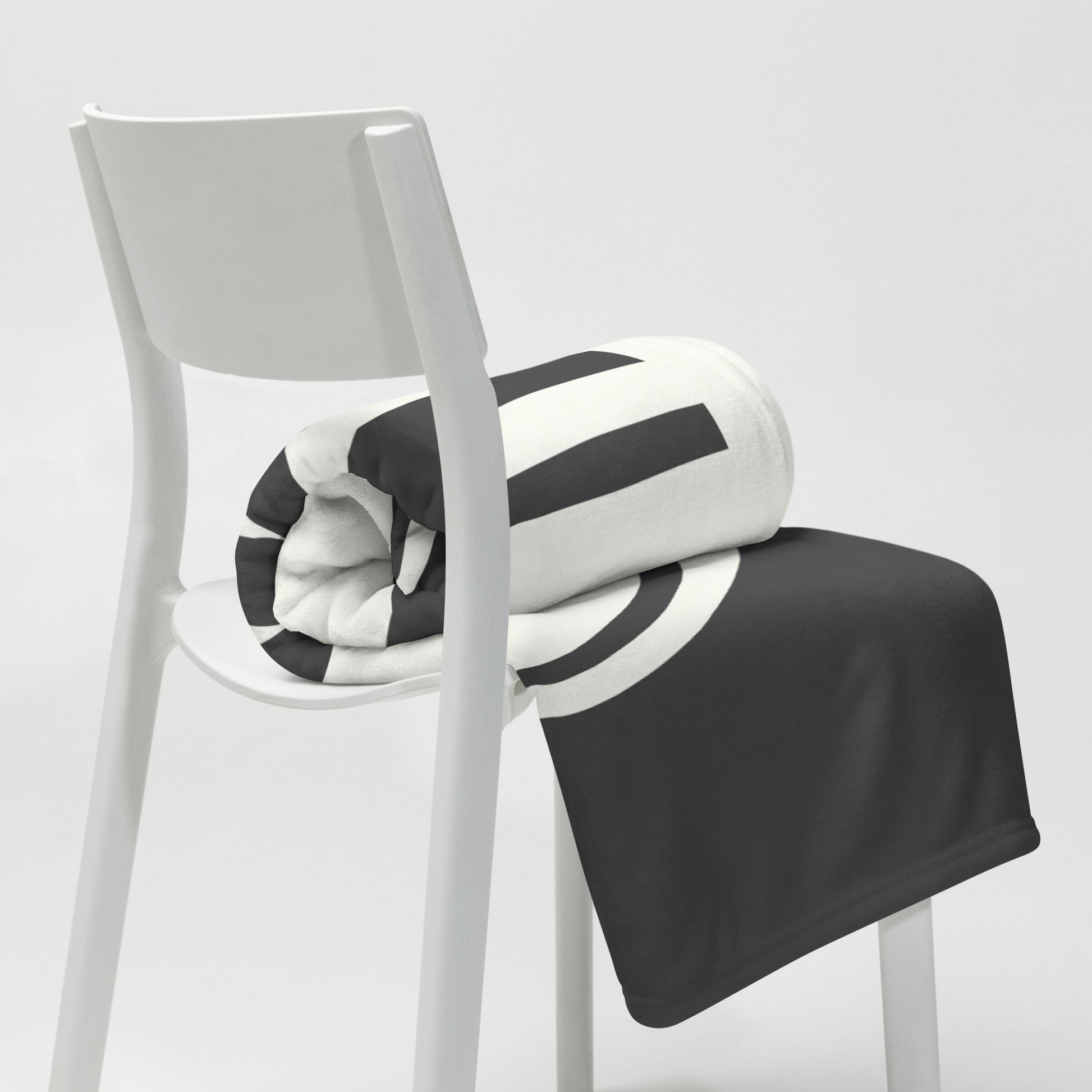 Unique Travel Gift Throw Blanket - White Oval • ABQ Albuquerque • YHM Designs - Image 03