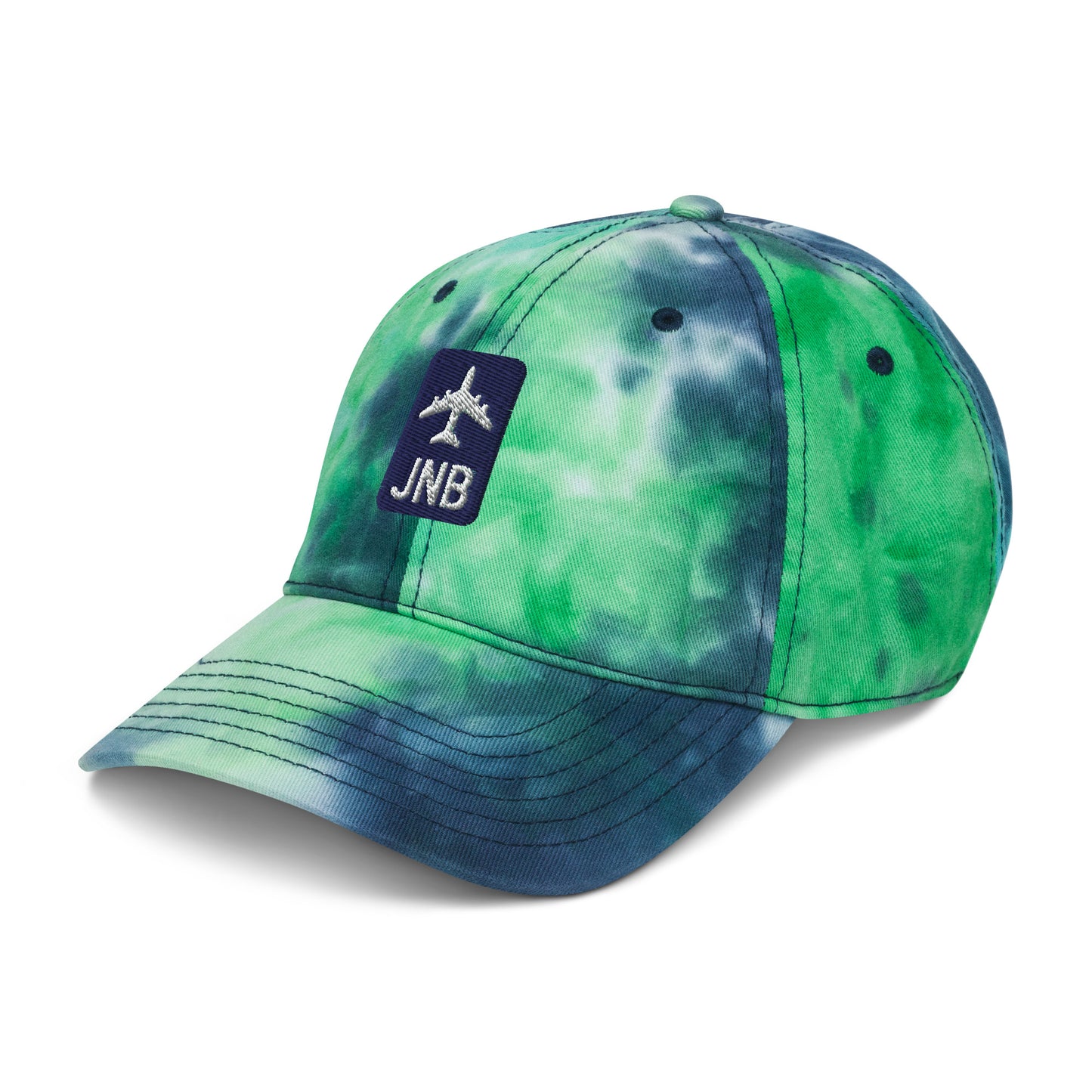 Jetliner Tie-Dye Baseball Cap • Navy/White • JNB Johannesburg • YHM Designs - Image 11